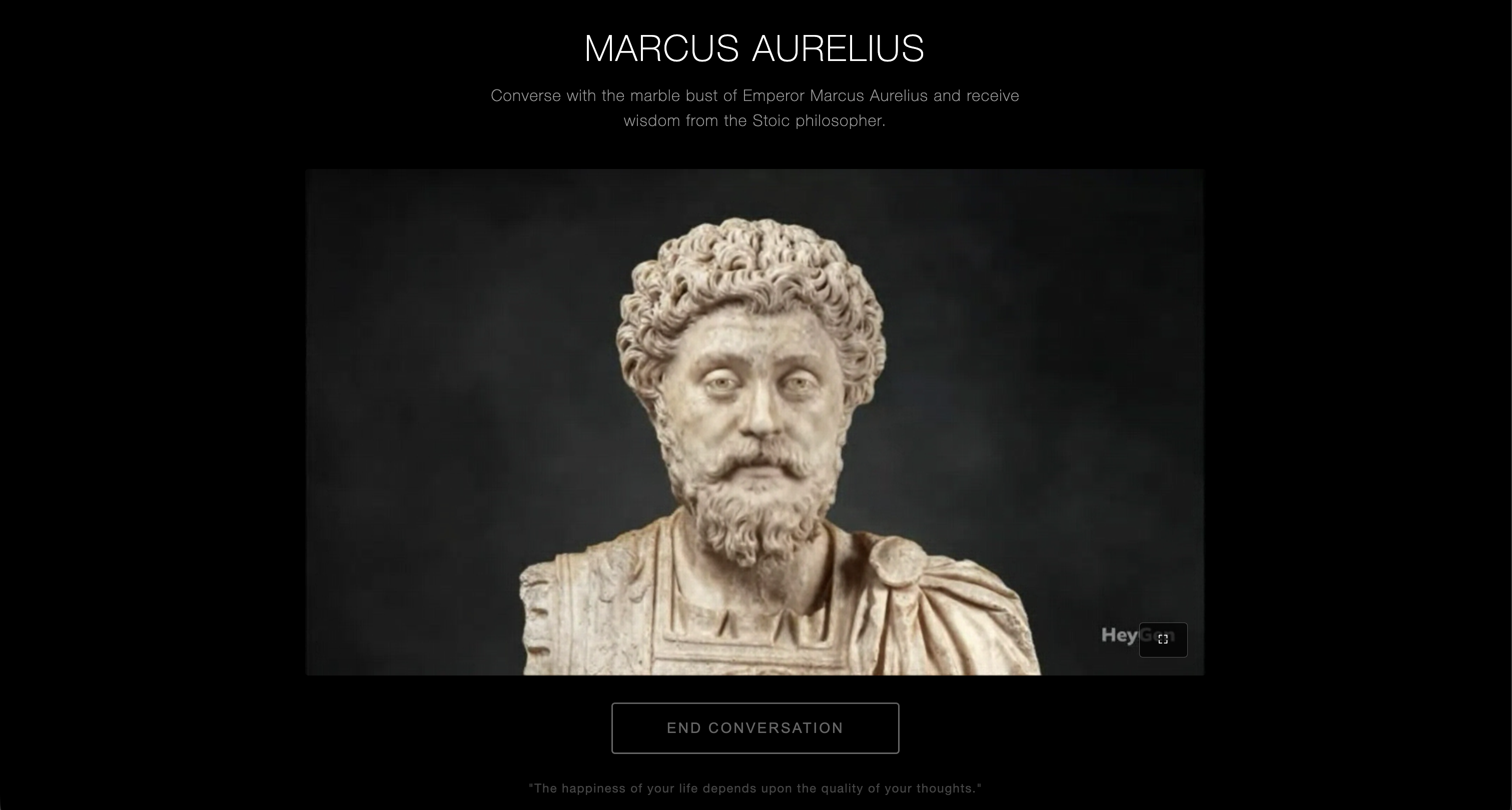Marcus Aurelius: AI-powered Stoic mentor